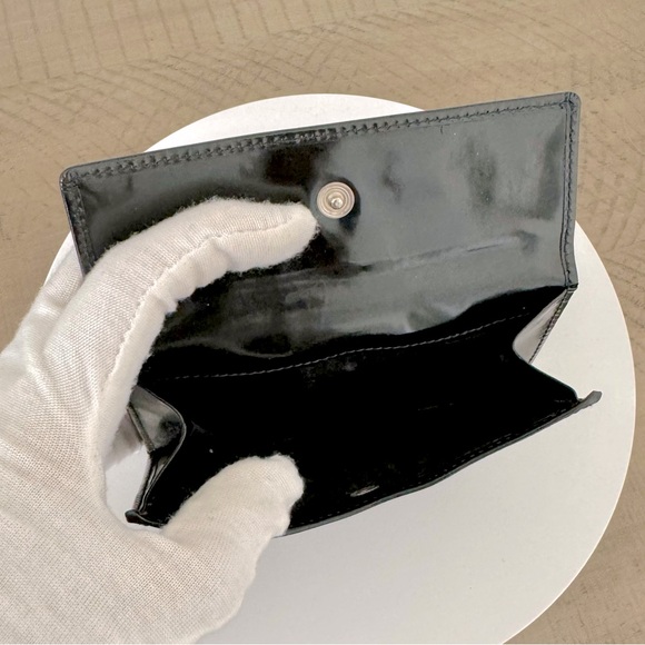 Prada Black Patent Compact Wallet - Picture 10 of 10